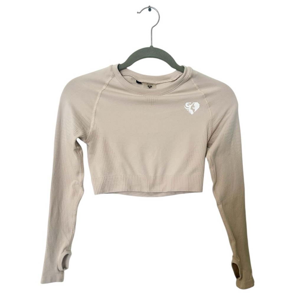 Women’s Best Blush Taupe Power Seamless Long Sleeve Top Size Small